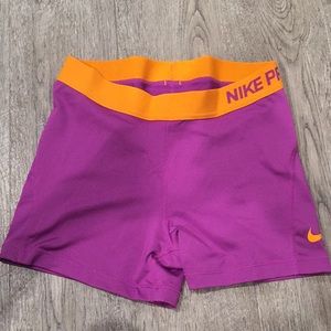Nike pro spandex shorts